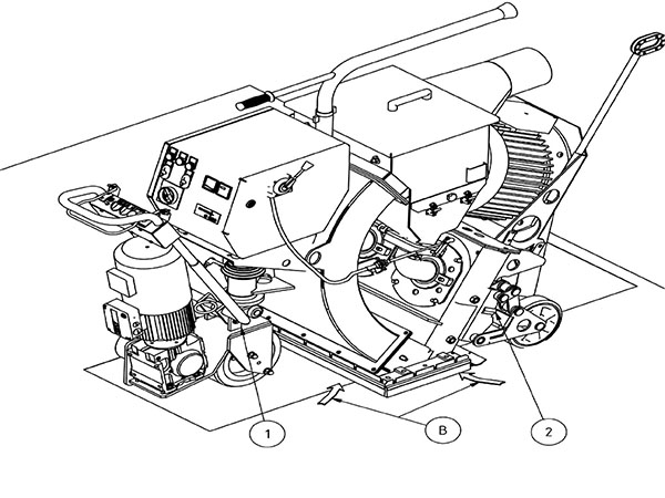  kyl-1200車載式拋丸機工作原理